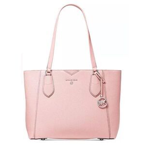NWT Michael Kors Mae Tote Purse Medium Leather Rose Color Bag